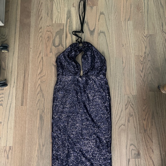 Sequins gown-purple - Picture 2 of 3